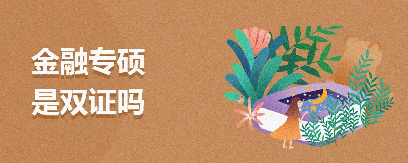 金融專碩是雙證嗎