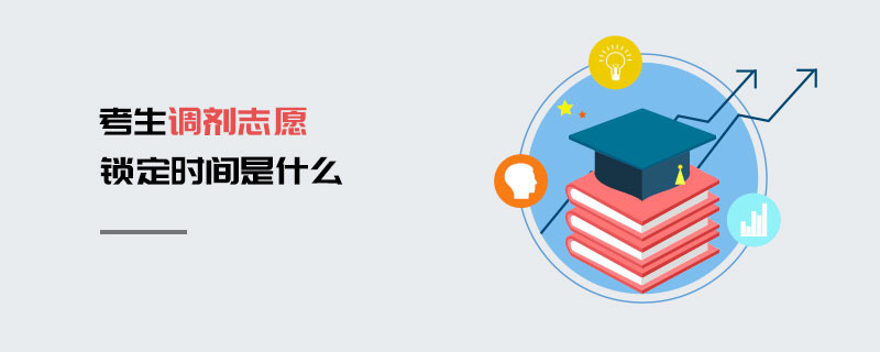 考生調(diào)劑志愿鎖定時間是什么