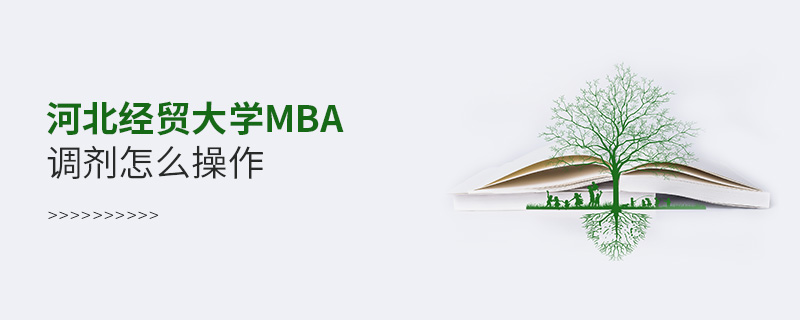 河北經(jīng)貿(mào)大學MBA調(diào)劑怎么操作