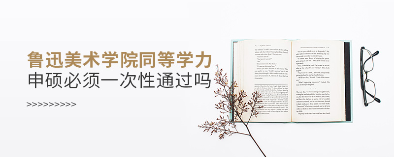 魯迅美術(shù)學院同等學力申碩必須一次性通過嗎