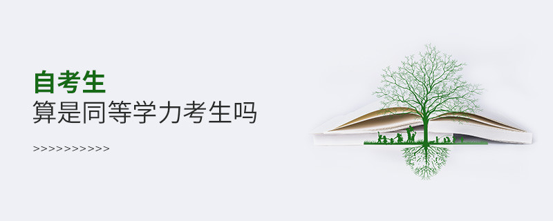 自考生算是同等學(xué)力考生嗎