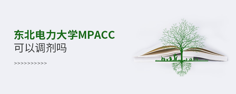 東北電力大學(xué)MPAcc可以調(diào)劑嗎