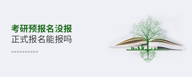 考研預(yù)報(bào)名沒報(bào)正式報(bào)名能報(bào)嗎