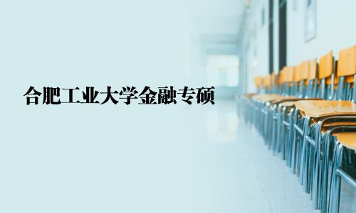 合肥工業(yè)大學(xué)金融專碩