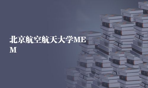 北京航空航天大學(xué)MEM