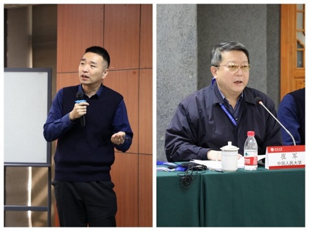 北京大學(xué)楊一（左）、中國人民大學(xué)崔軍（右）