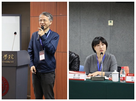 浙江大學(xué)錢文榮（左）、四川大學(xué)黃靜（右）