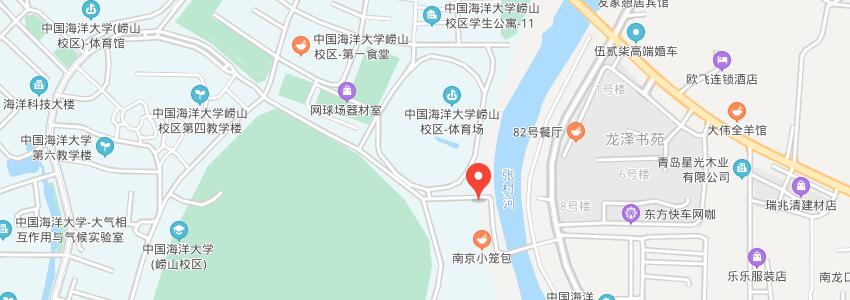 中國海洋大學(xué)學(xué)校地圖