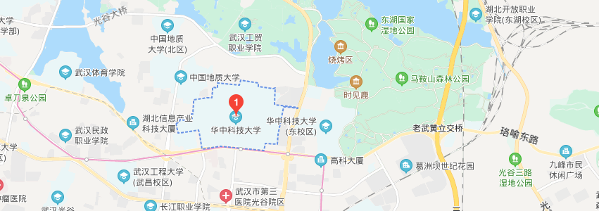 華中科技大學學校地圖