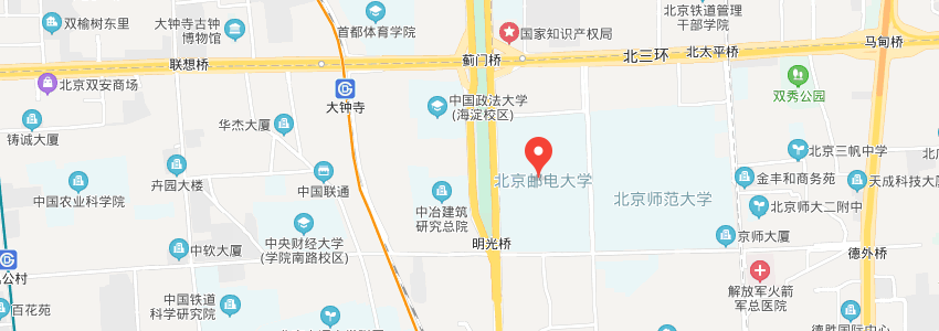北京郵電大學(xué)學(xué)校地圖