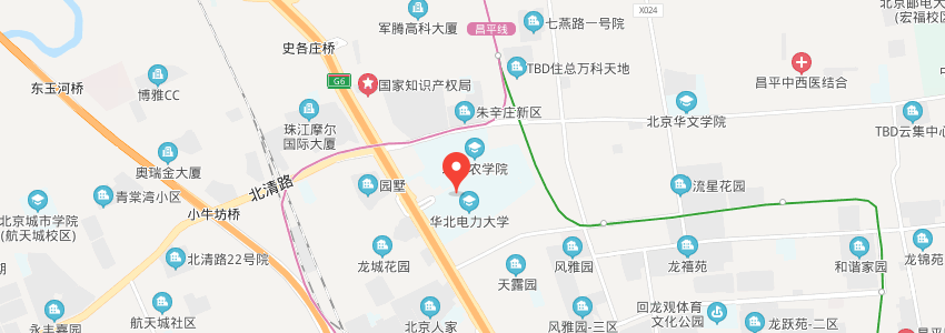 華北電力大學(xué)學(xué)校地圖