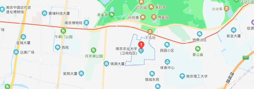 南京農(nóng)業(yè)大學(xué)學(xué)校地圖