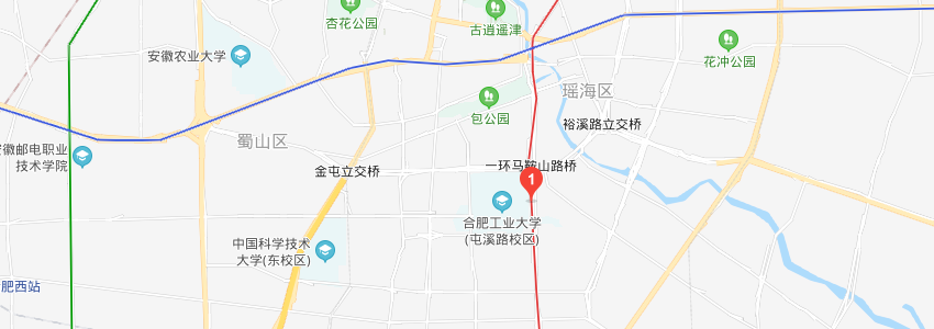合肥工業(yè)大學(xué)學(xué)校地圖