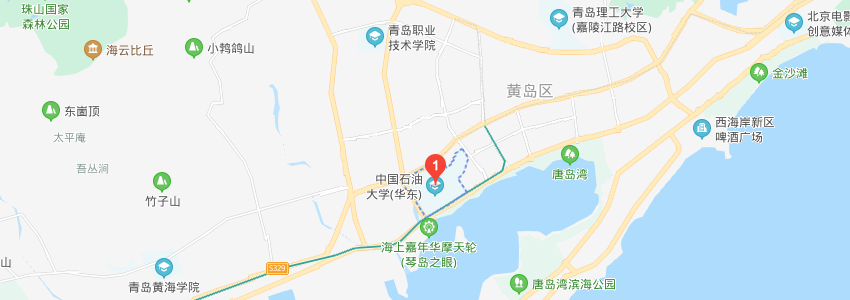 中國石油大學(華東)學校地圖