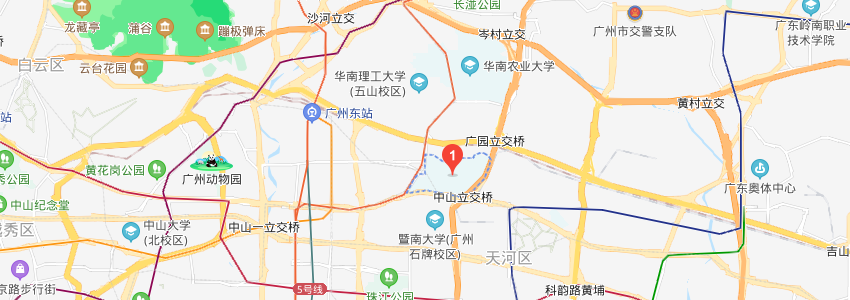 華南師范大學(xué)學(xué)校地圖