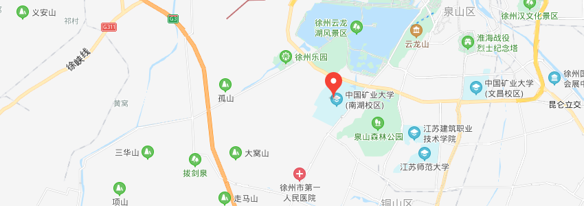 中國礦業(yè)大學(xué)學(xué)校地圖