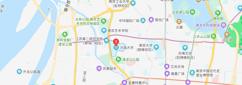 河海大學(xué)學(xué)校地圖