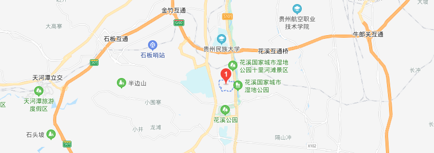 貴州大學(xué)學(xué)校地圖