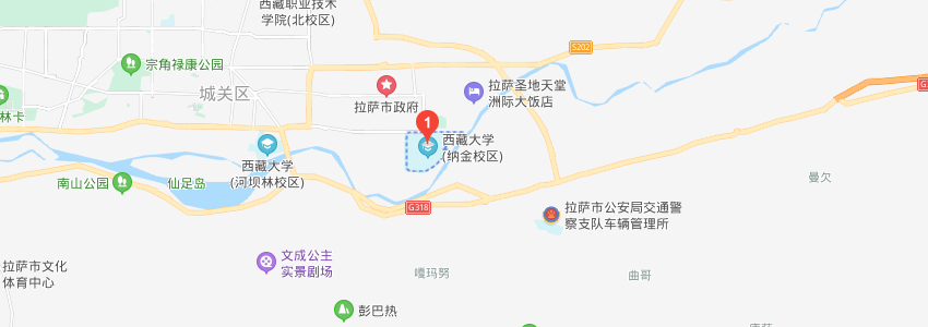 西藏大學(xué)學(xué)校地圖