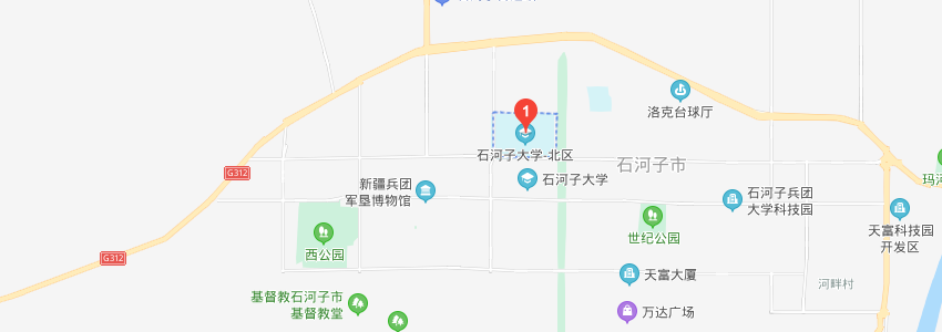 石河子大學學校地圖