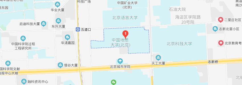 中國地質(zhì)大學(xué)(北京)學(xué)校地圖