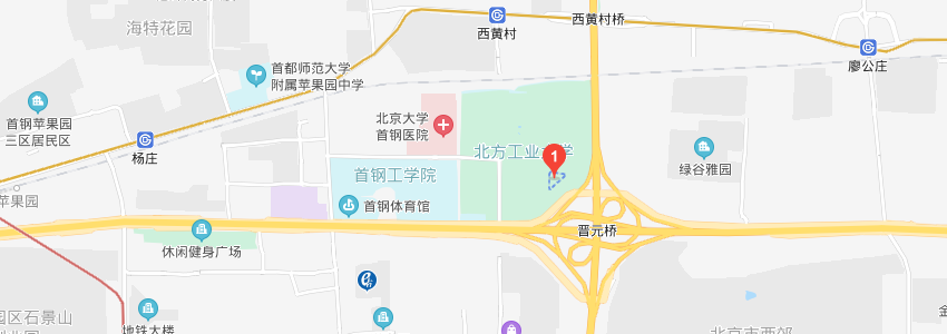 北方工業(yè)大學(xué)學(xué)校地圖
