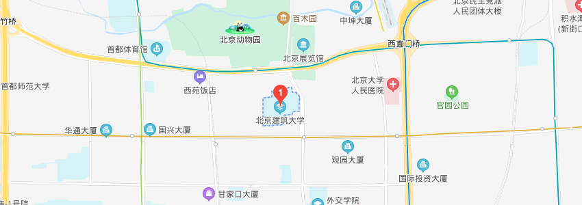 北京建筑大學(xué)學(xué)校地圖