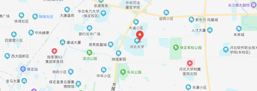 河北大學(xué)學(xué)校地圖