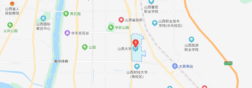 山西大學(xué)學(xué)校地圖