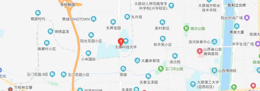 太原科技大學(xué)學(xué)校地圖