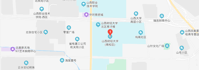 山西財(cái)經(jīng)大學(xué)學(xué)校地圖