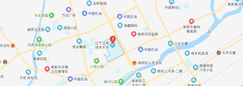遼寧工程技術大學學校地圖