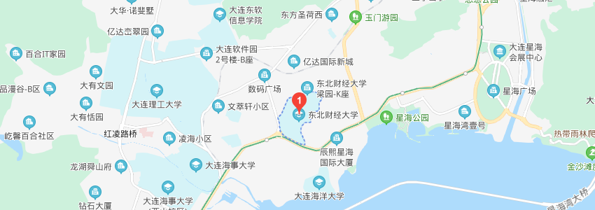 東北財(cái)經(jīng)大學(xué)學(xué)校地圖