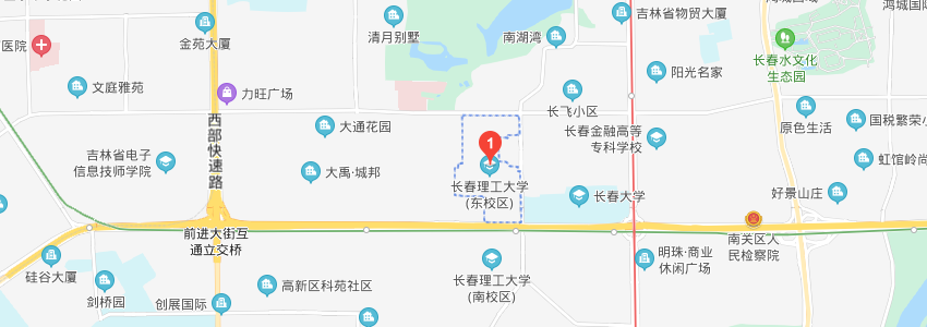 長春理工大學(xué)學(xué)校地圖