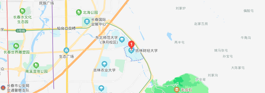 吉林財(cái)經(jīng)大學(xué)學(xué)校地圖