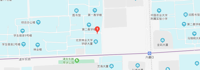 北京林業(yè)大學(xué)學(xué)校地圖