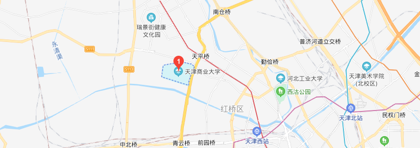 天津商業(yè)大學(xué)學(xué)校地圖