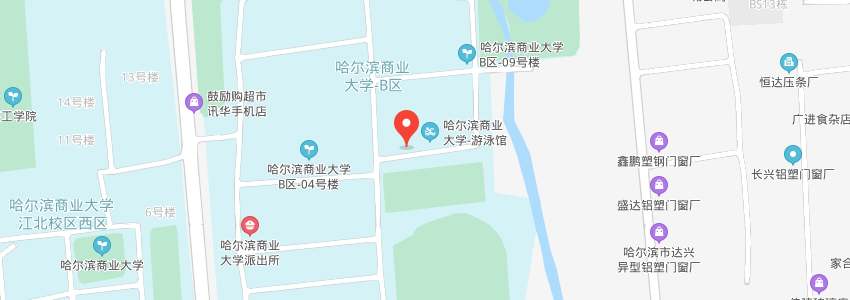 哈爾濱商業(yè)大學(xué)學(xué)校地圖