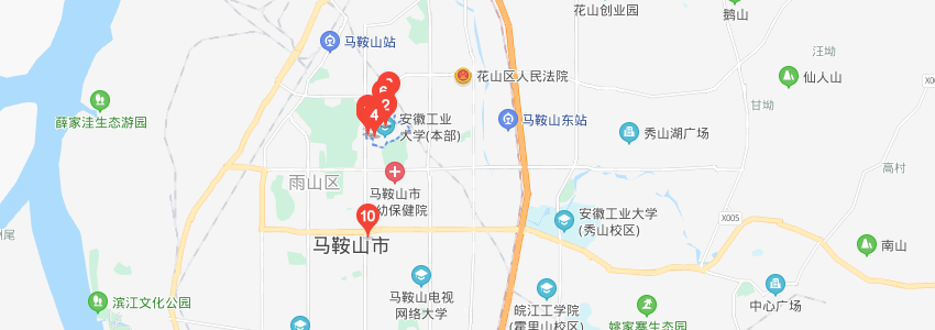 安徽工業(yè)大學(xué)學(xué)校地圖
