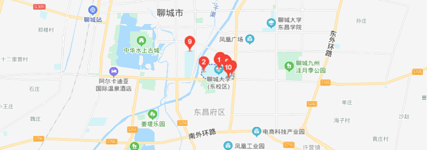 聊城大學(xué)學(xué)校地圖