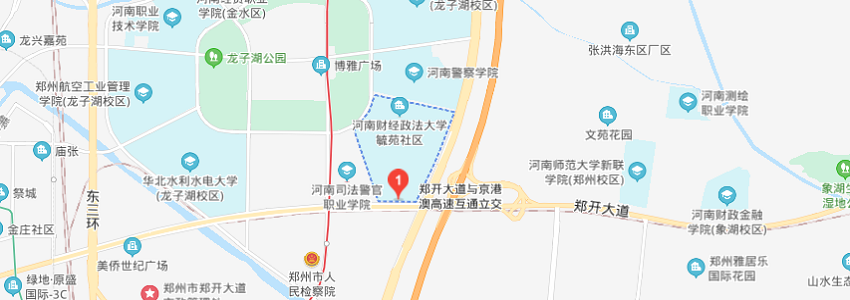 河南財(cái)經(jīng)政法大學(xué)學(xué)校地圖