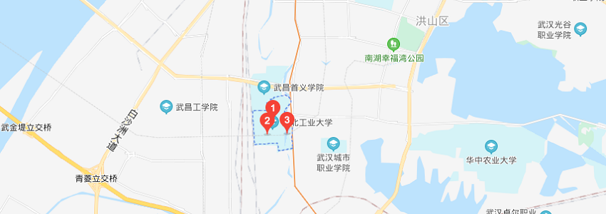 湖北工業(yè)大學(xué)學(xué)校地圖