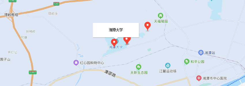 湘潭大學(xué)學(xué)校地圖
