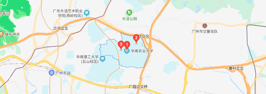 華南農(nóng)業(yè)大學(xué)學(xué)校地圖