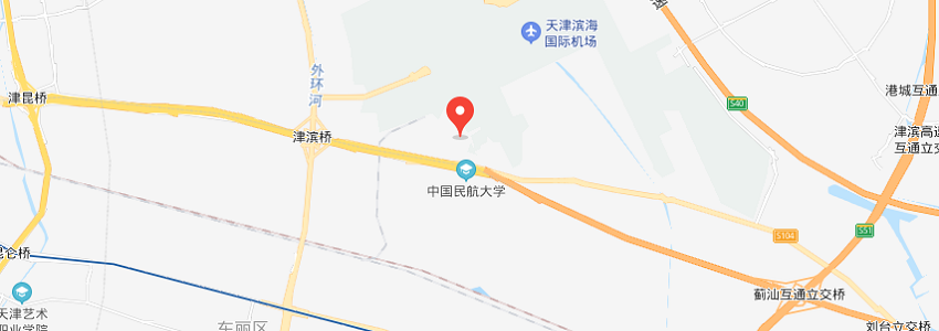 中國(guó)民航大學(xué)學(xué)校地圖