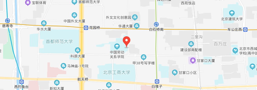 中國勞動關(guān)系學院學校地圖