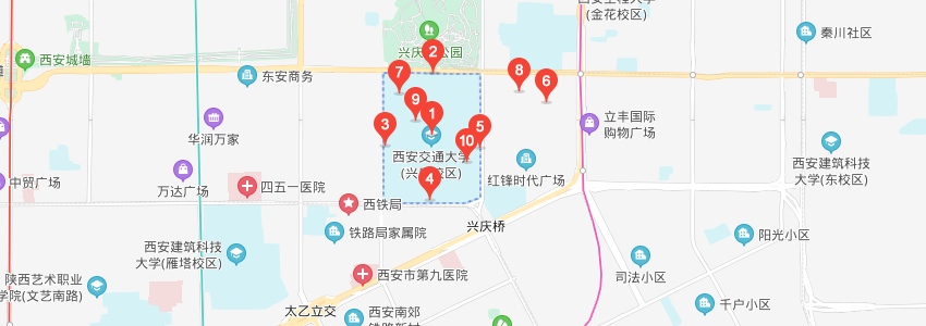 陜西工商管理碩士學院學校地圖