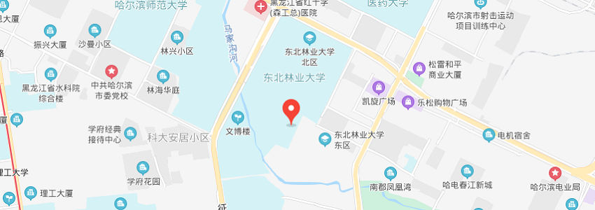 東北林業(yè)大學(xué)學(xué)校地圖