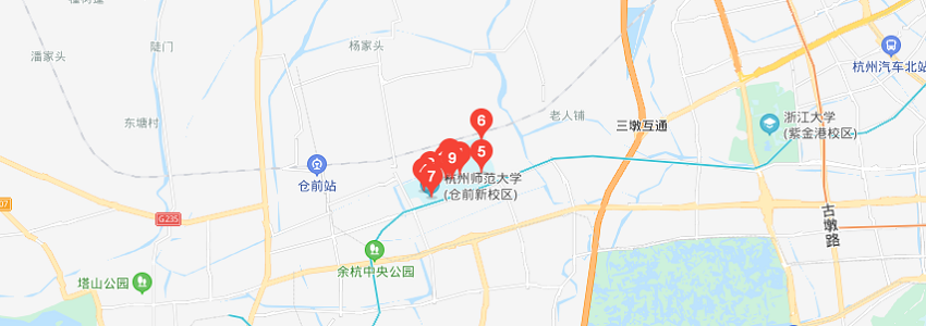 杭州師范大學(xué)學(xué)校地圖