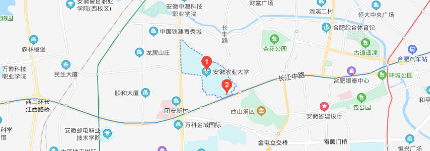 安徽農(nóng)業(yè)大學(xué)學(xué)校地圖